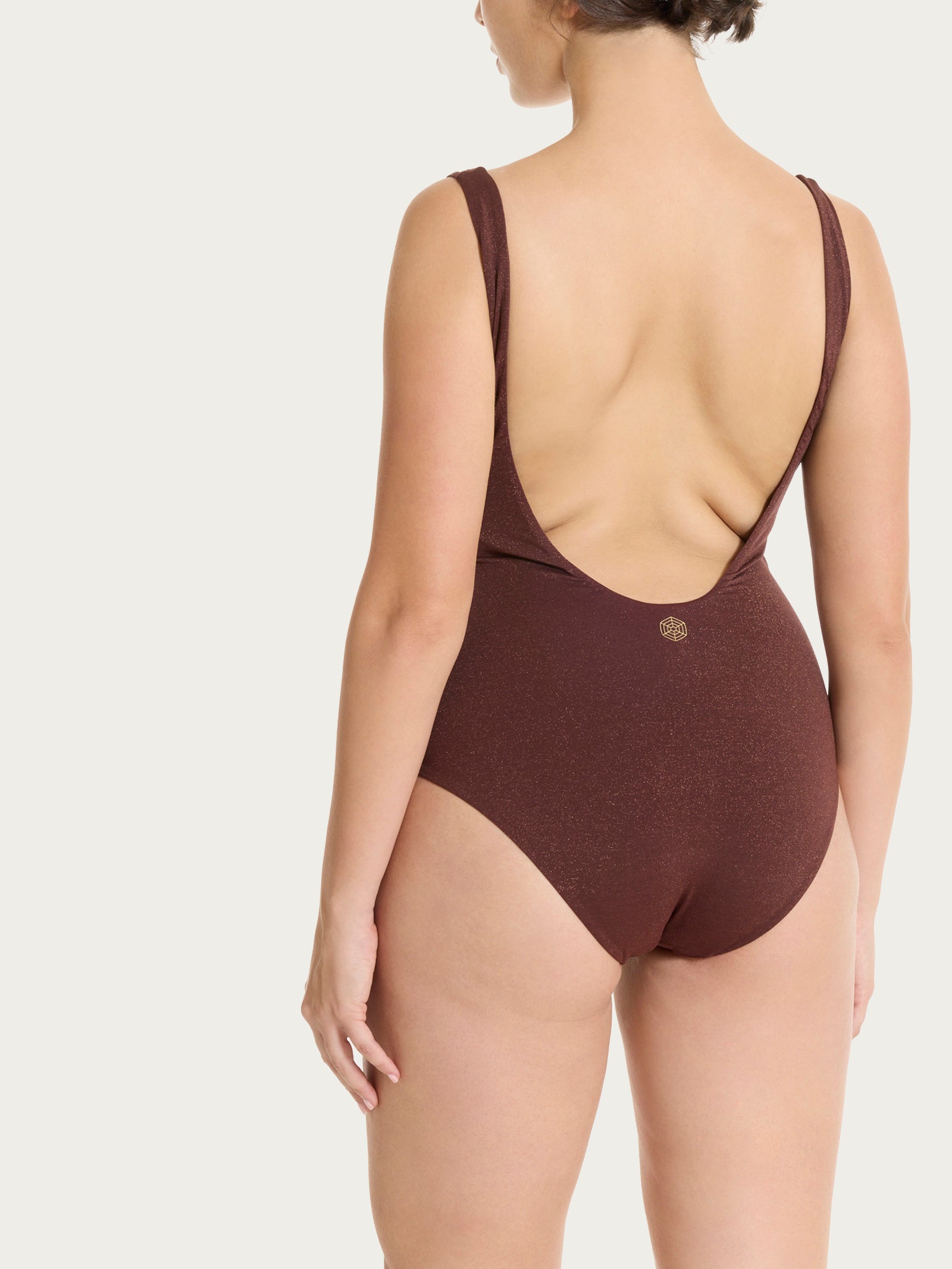Ragno Costume Intero Nodo Microfibra Lurex Chocolate Fondant