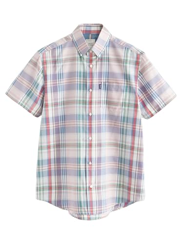 Next Oxford camicia uomo manica corta facile stiro L