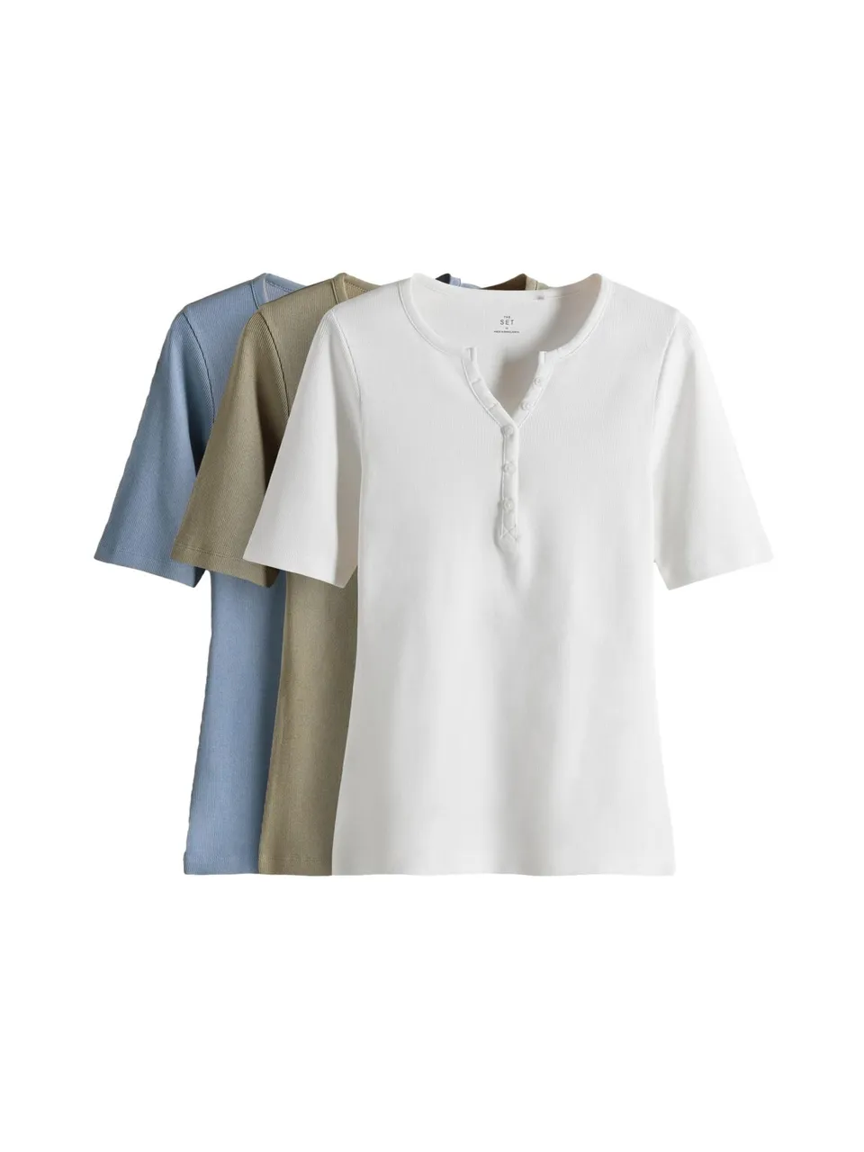 Next The Set Serafino T-Shirt Donna Manica Corta 3 Pezzi