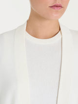 Ragno Four Seasons Short Cardigan donna avorio in viscosa