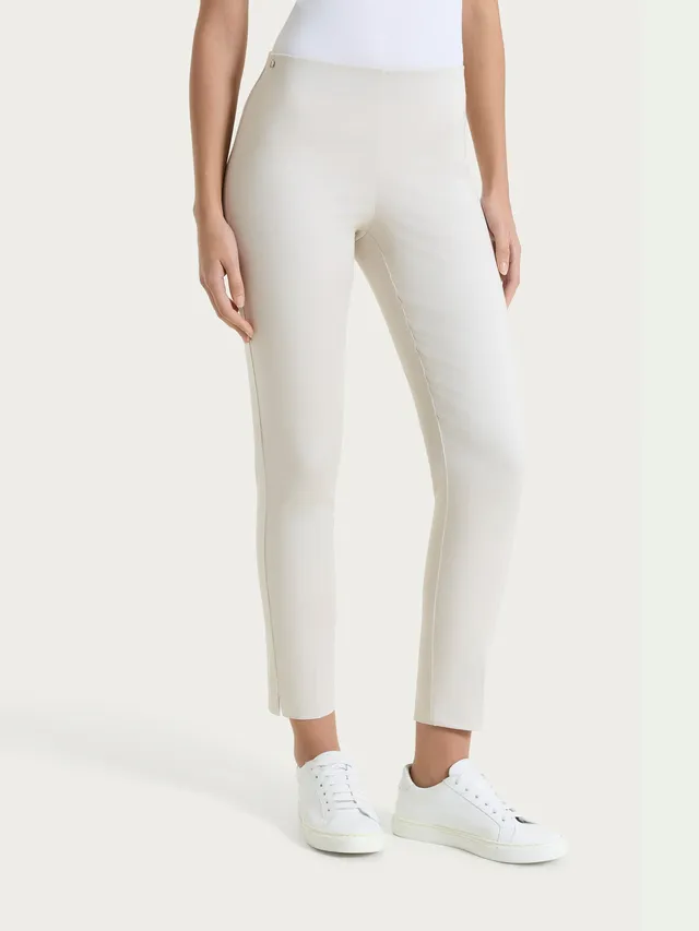 Ragno Satin Power Pantalone Capri Champignon cotone elasticizzato