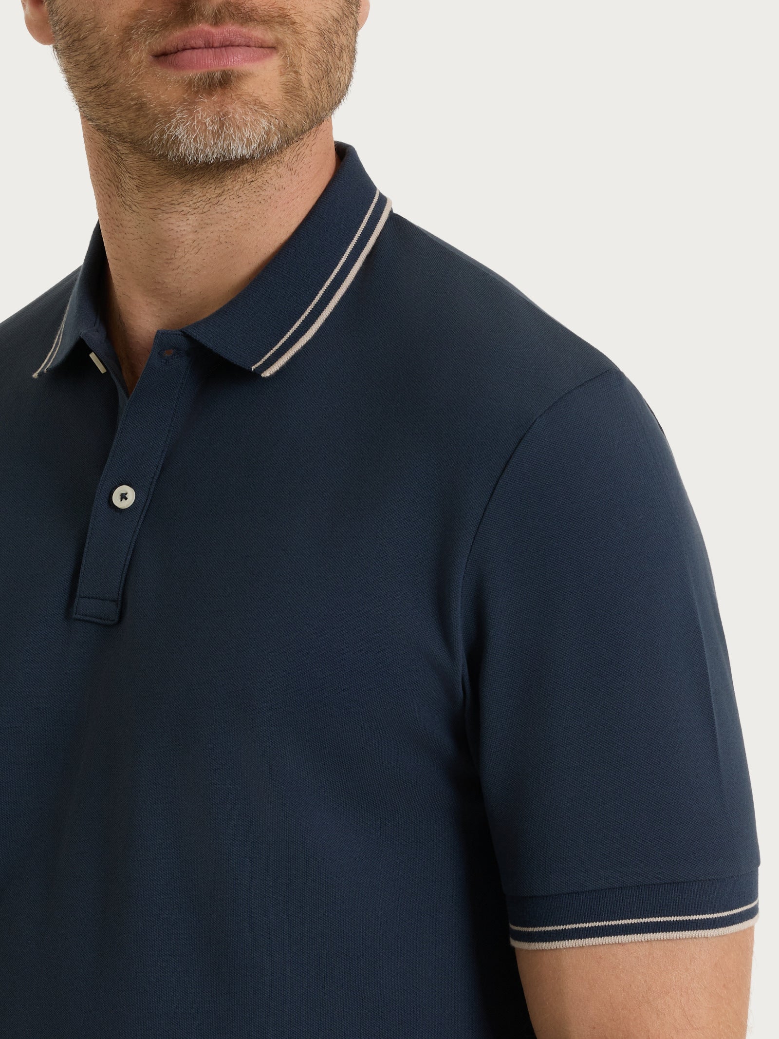 Ragno Eco Cotton Polo uomo piquet stretch Fant. Outer Space