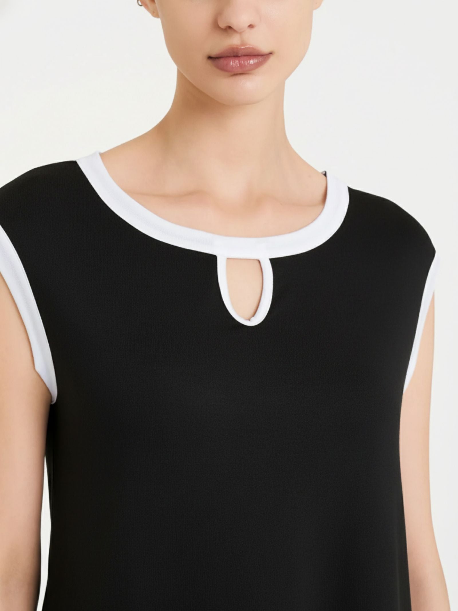 Ragno Viscosa Summer Top Scollo Goccia Fant. Nero Viscosa