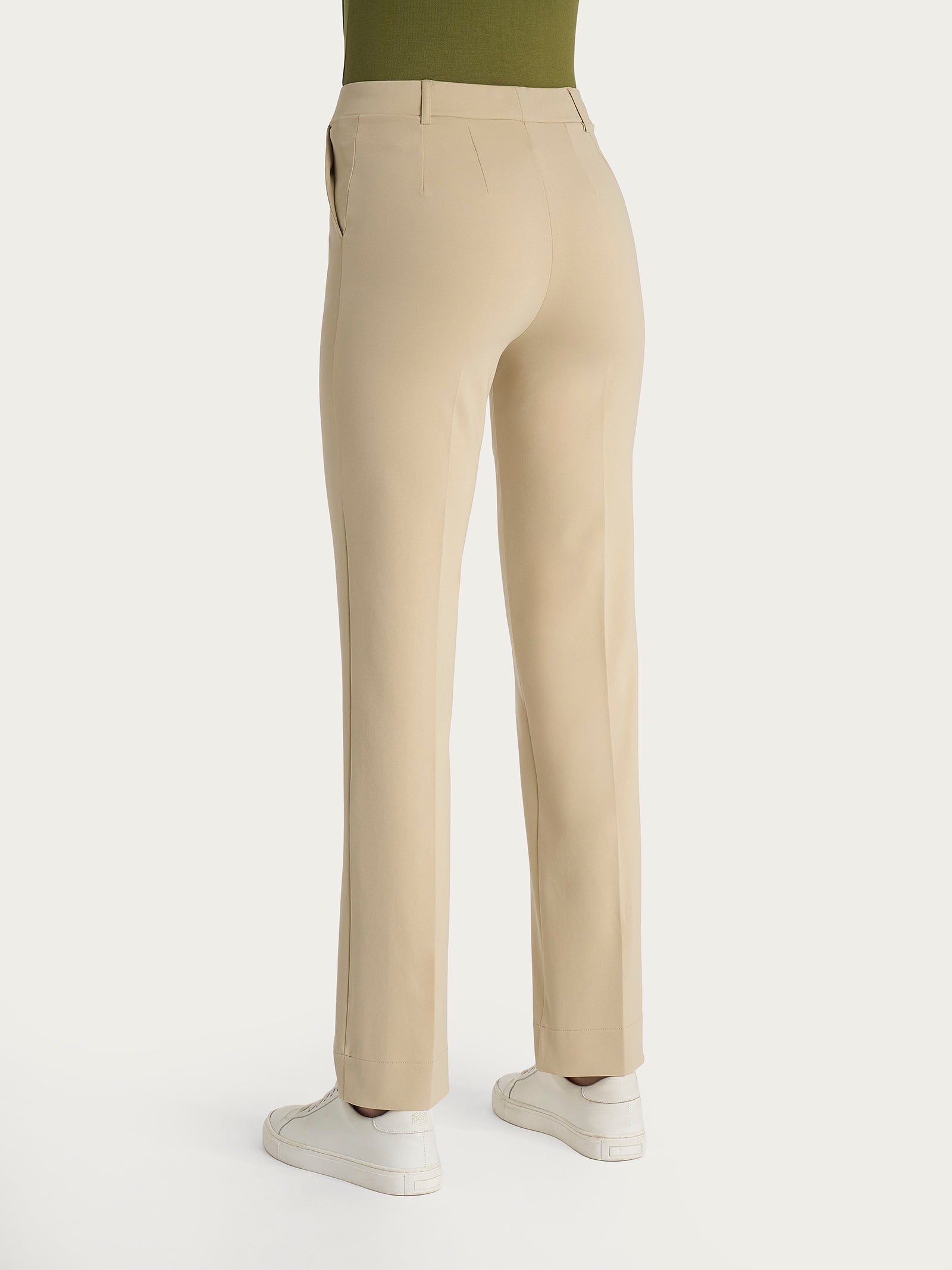 Ragno Compact Light pantalone dritto donna Irish Cream cotone