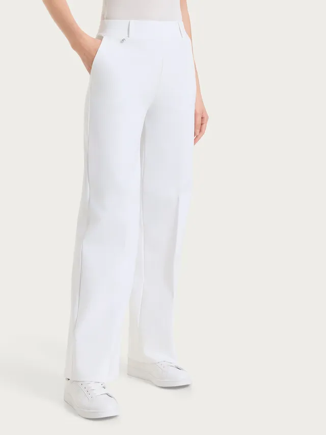 Ragno Compact Light pantalone ampio bianco tasche