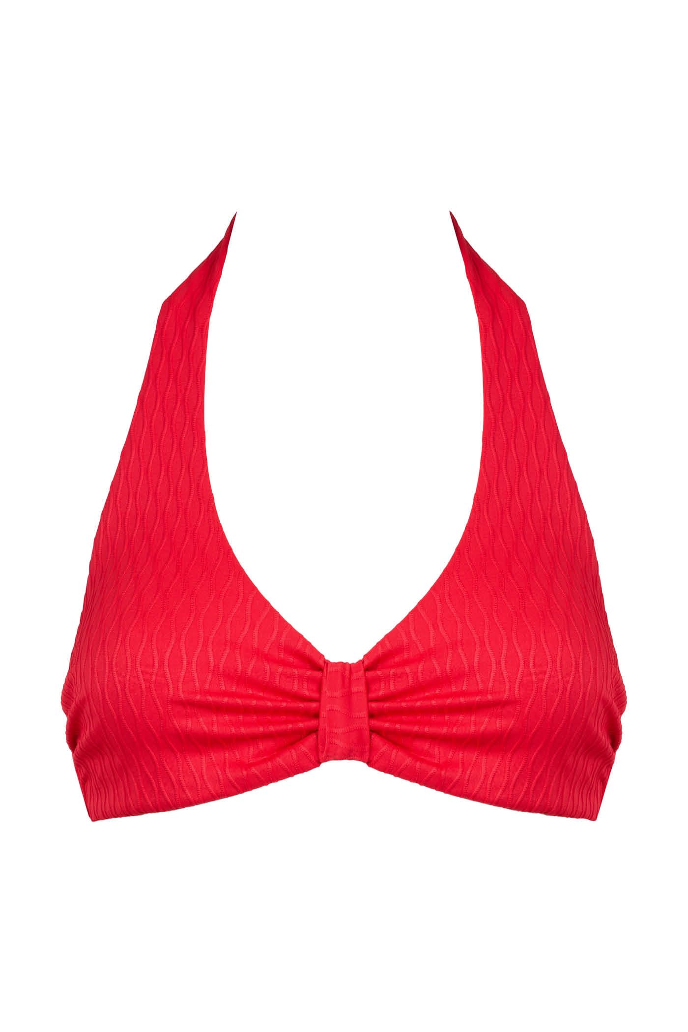 Goldenpoint Waves top bikini triangolo con ferretto jacquard