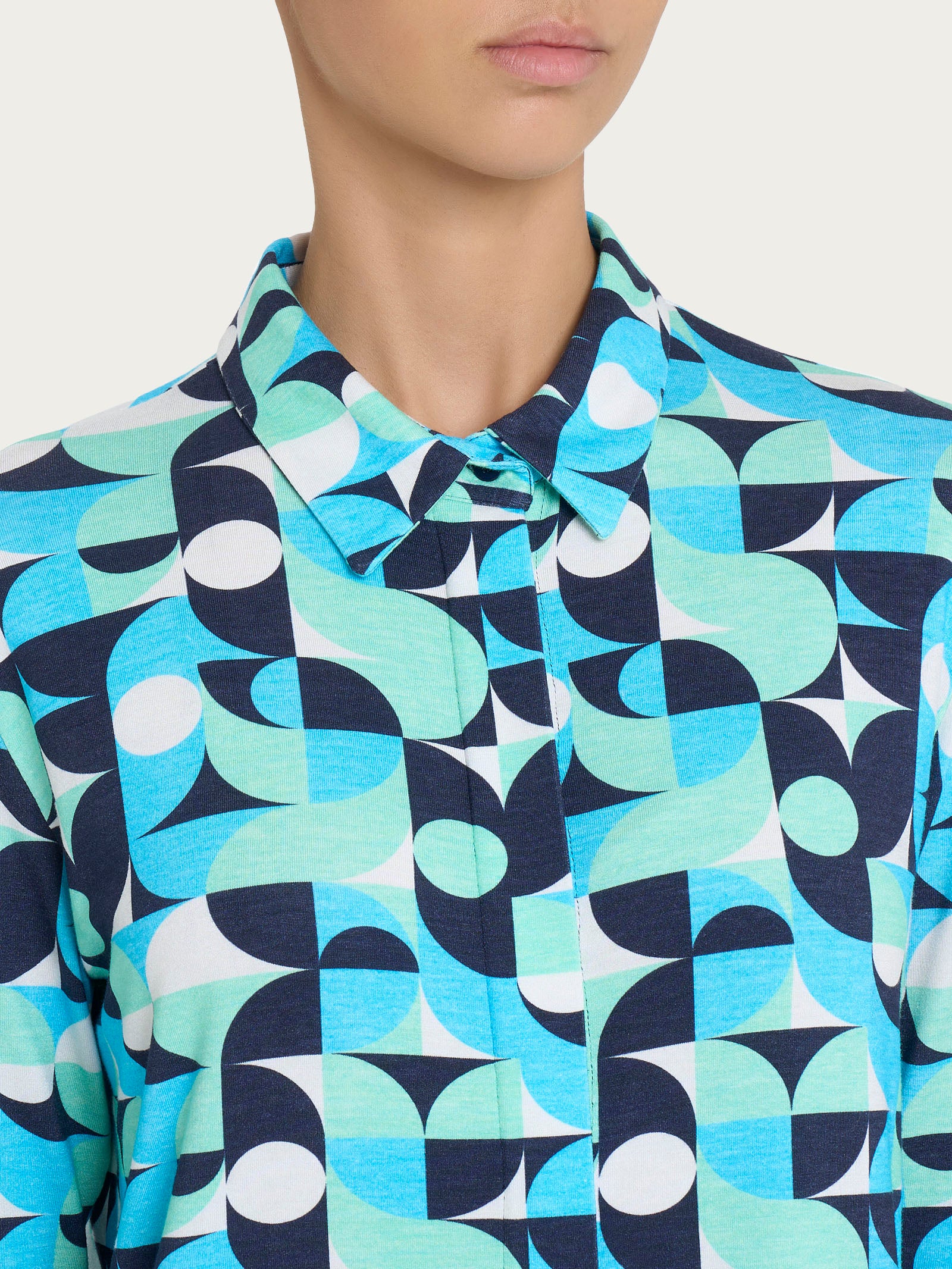 Ragno Viscosa Summer camicia Fant. Aquarius manica 3/4