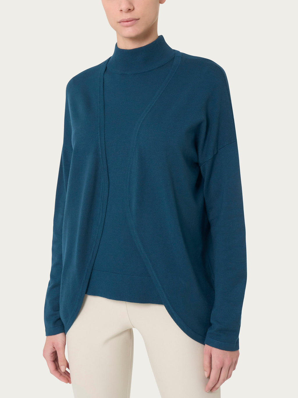 Ragno Four Seasons cardigan aperto donna reflecting pond leggero