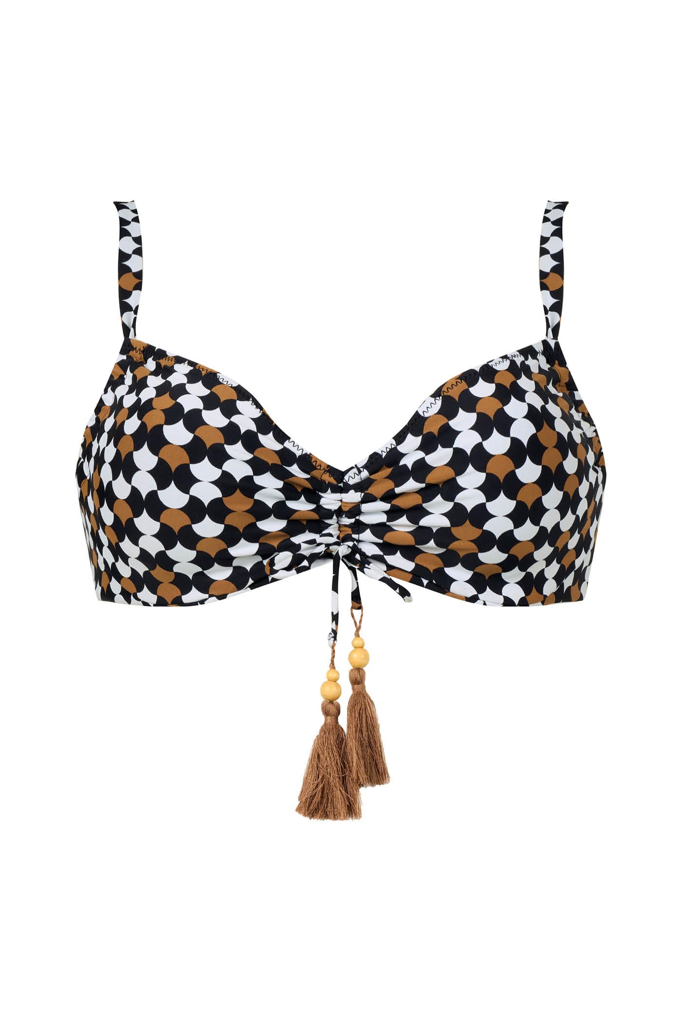 Goldenpoint Twist Reggiseno Bikini Ferretto Geometrico Coulisse