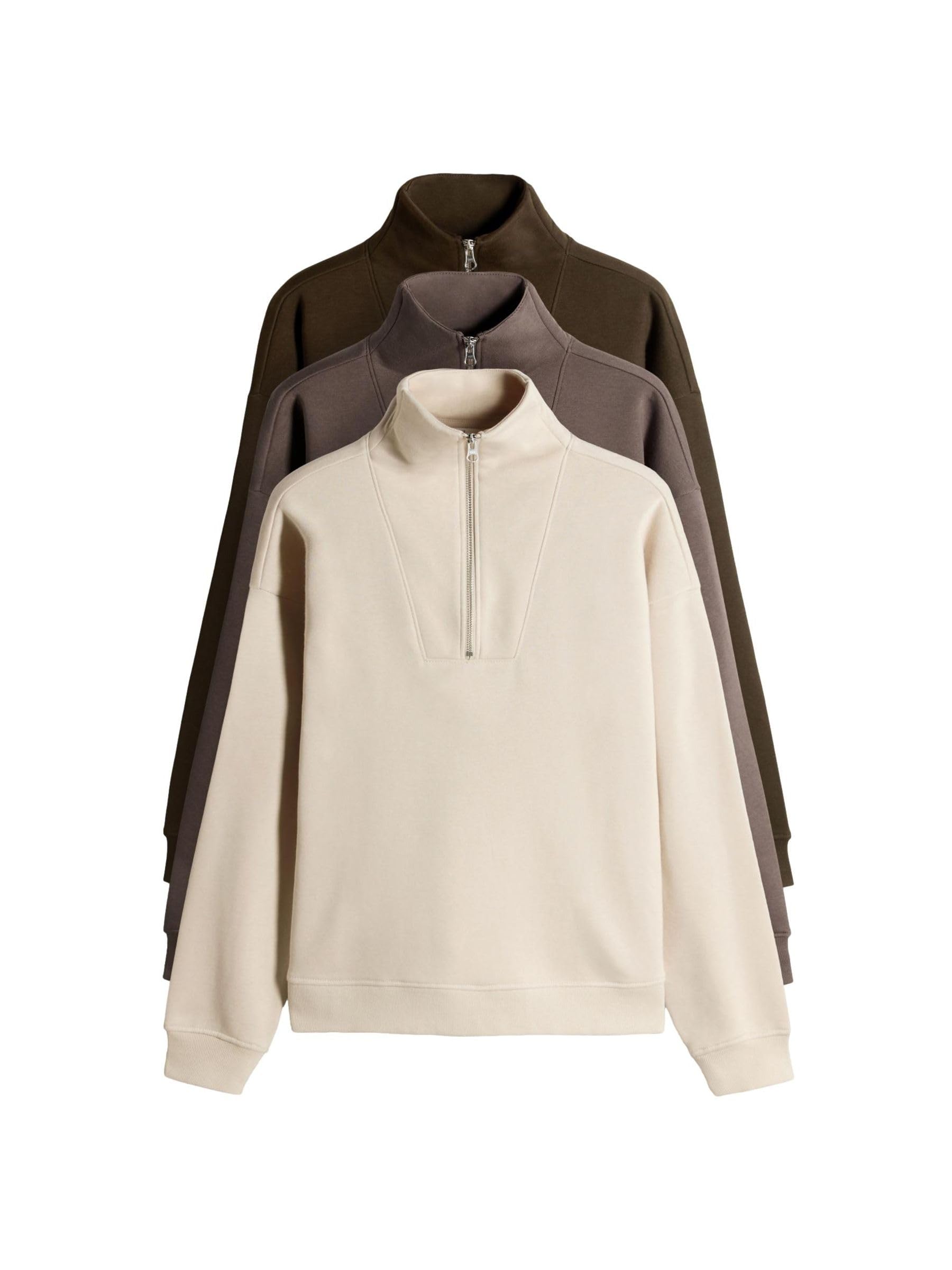Next The Set felpa mezza zip donna collo alto 3 pezzi