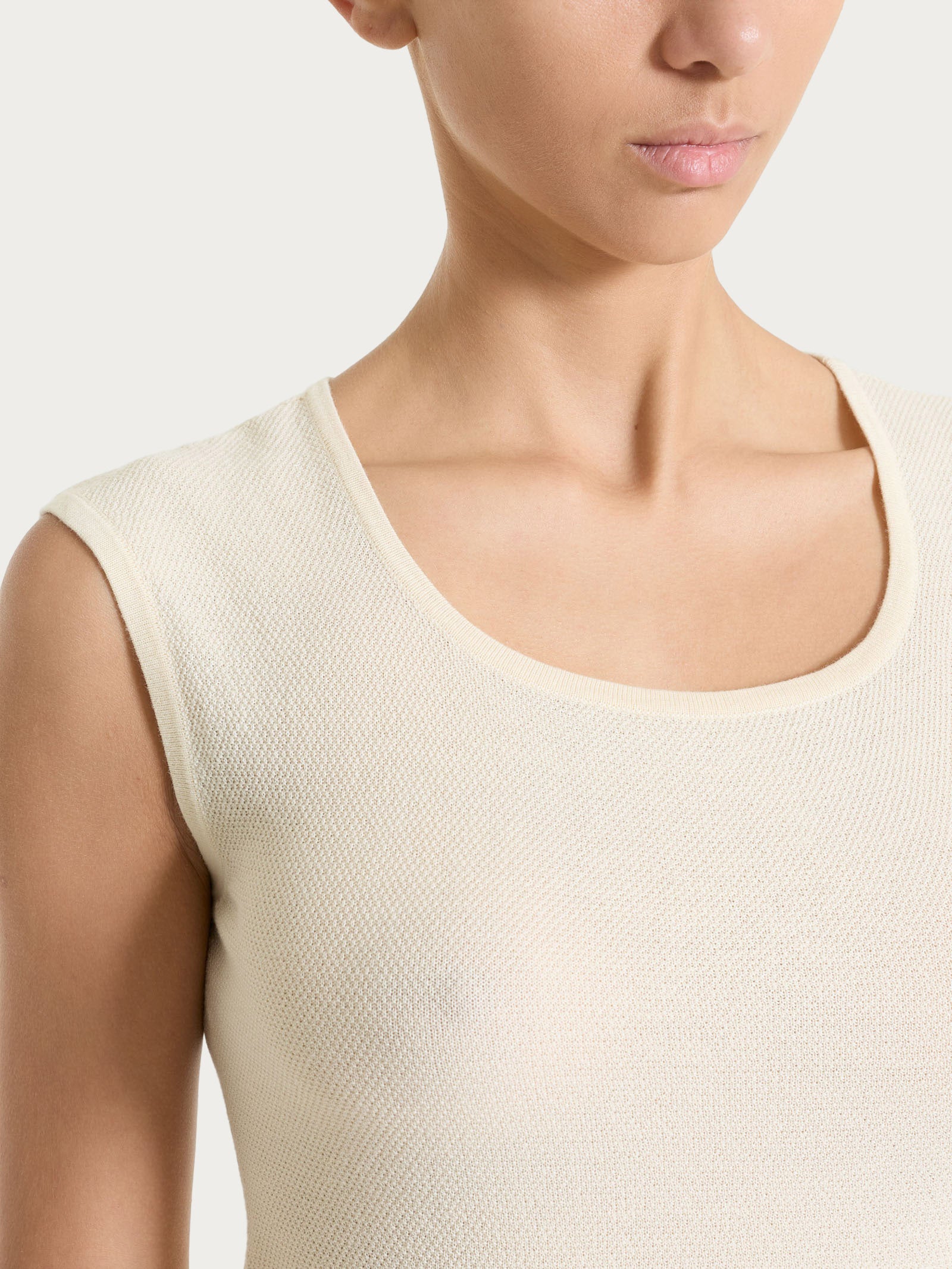 Ragno Puro Cotone Gilet smanicato whitecap gray puro cotone