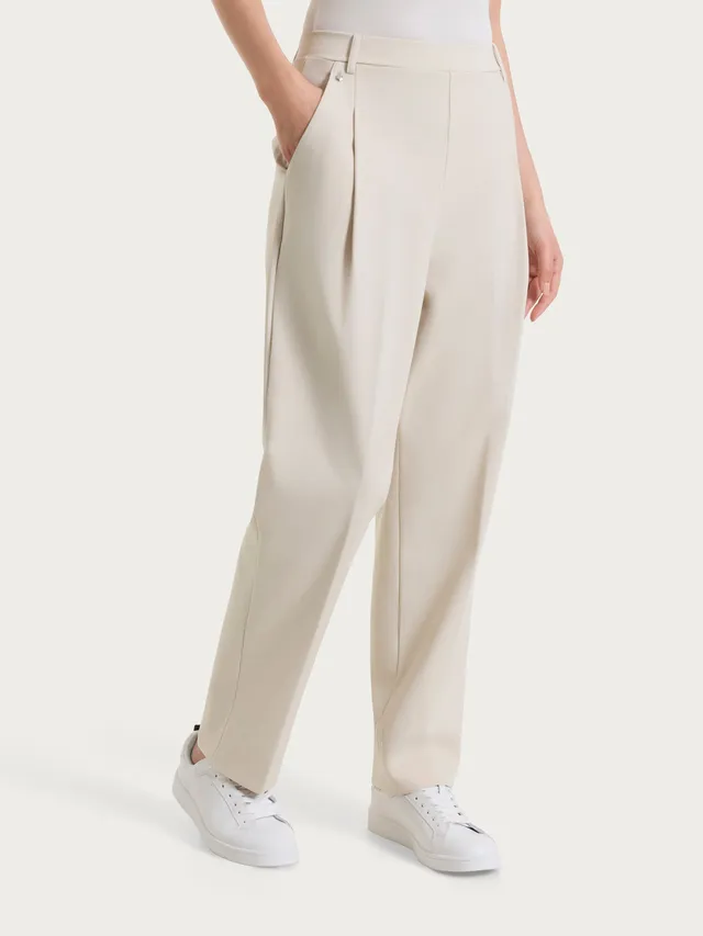 Ragno Compact Light Pantalone Donna Carota Champignon Elastico