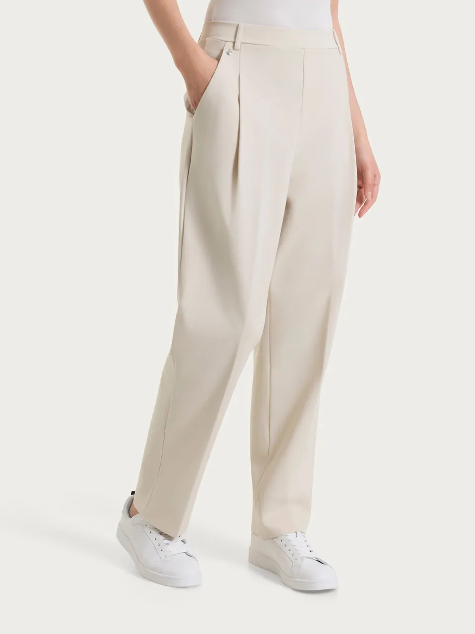 Ragno Compact Light Pantalone Donna Carota Champignon Elastico