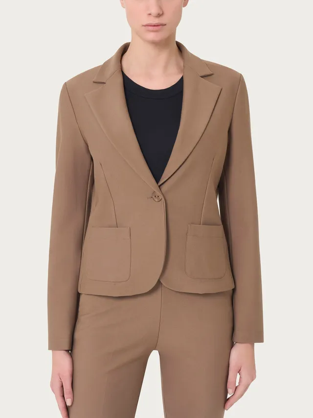 Ragno Compact Blazer Corto 1 Bottone Giacca Pine Bark regular