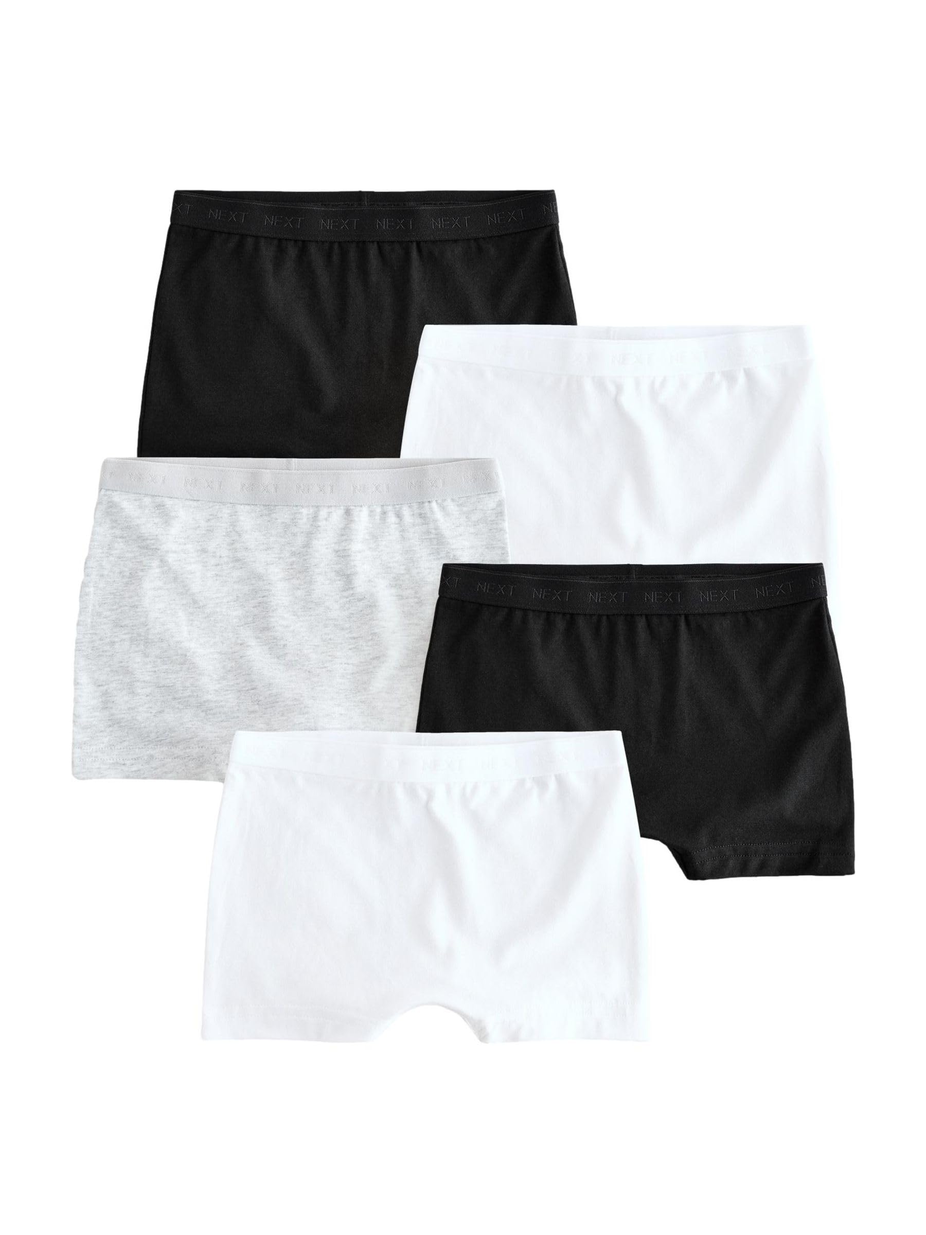 Next ragazza slip boxer cotone 5 pezzi vita alta