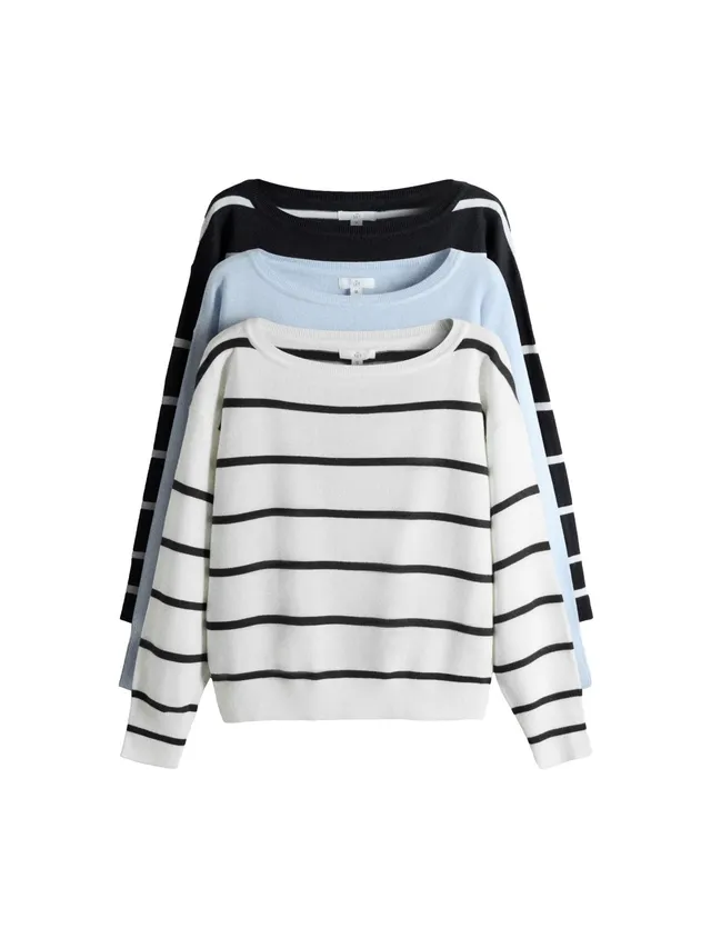 Next The Set maglione donna scollo barchetta 3 pezzi