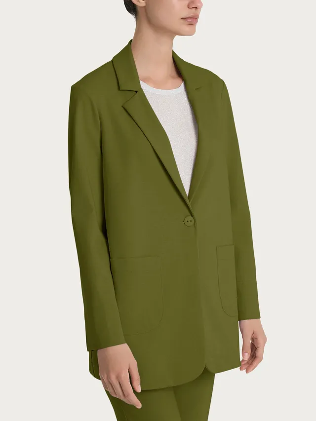 Ragno Compact Light blazer destrutturato Sphagnum leggero