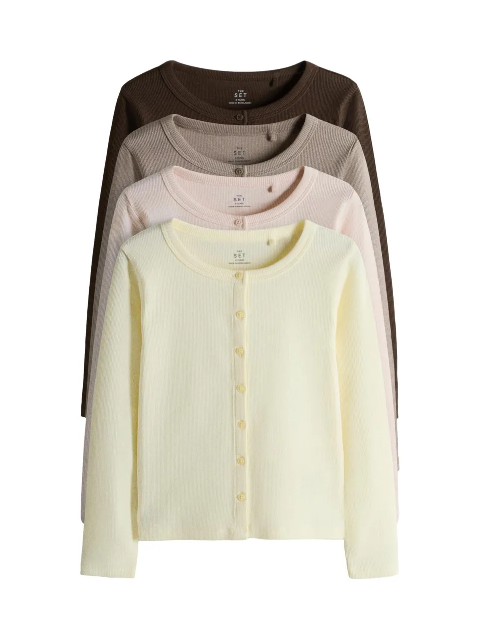 Next The Set top maniche lunghe bambina 4 pezzi coste