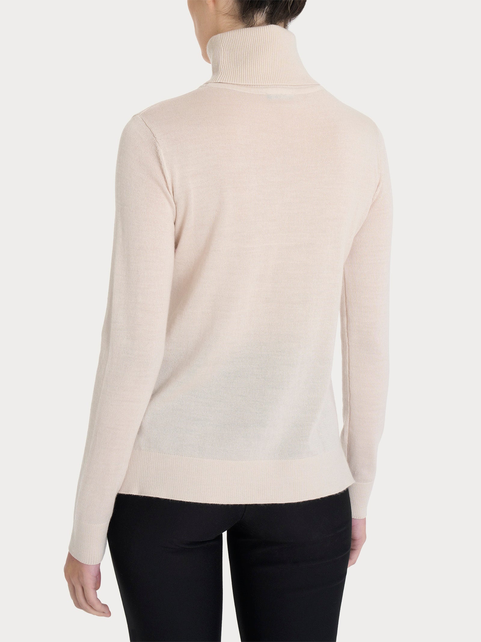Ragno Merino Soft dolcevita lana Champignon collo roule