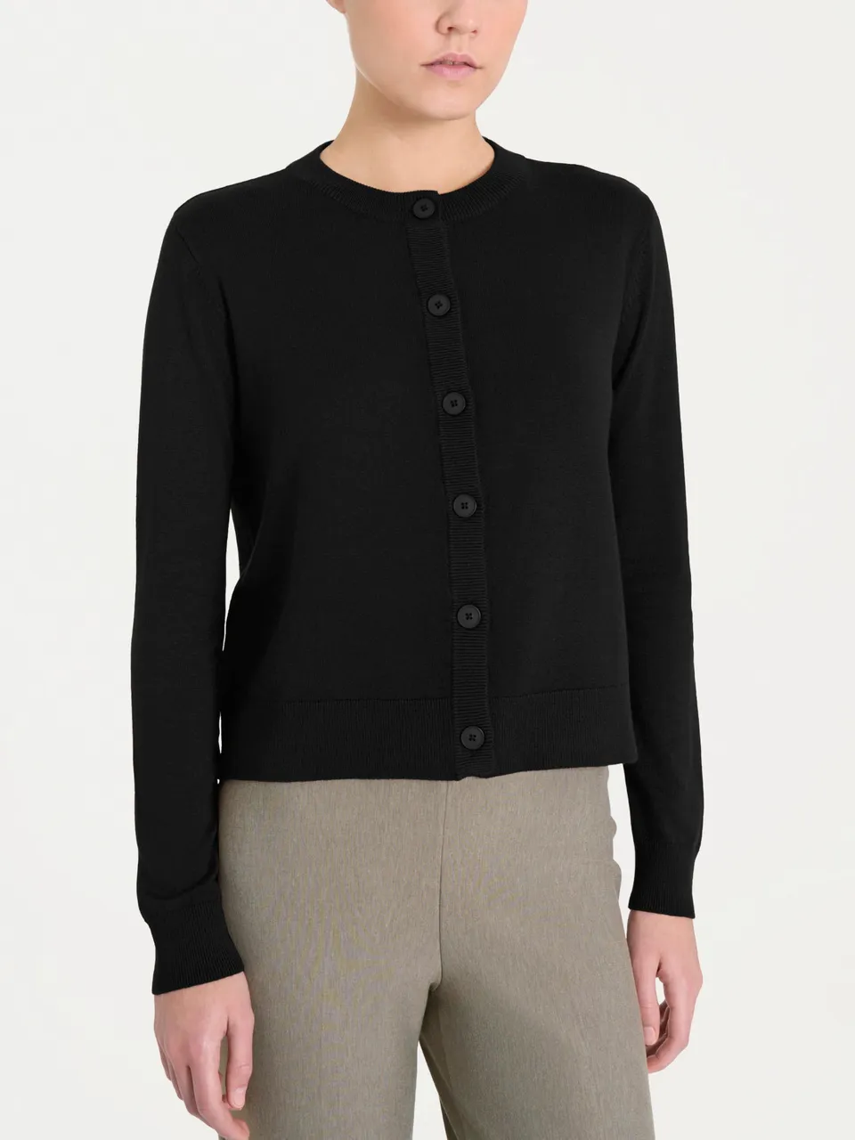 Ragno Four Seasons cardigan corto nero