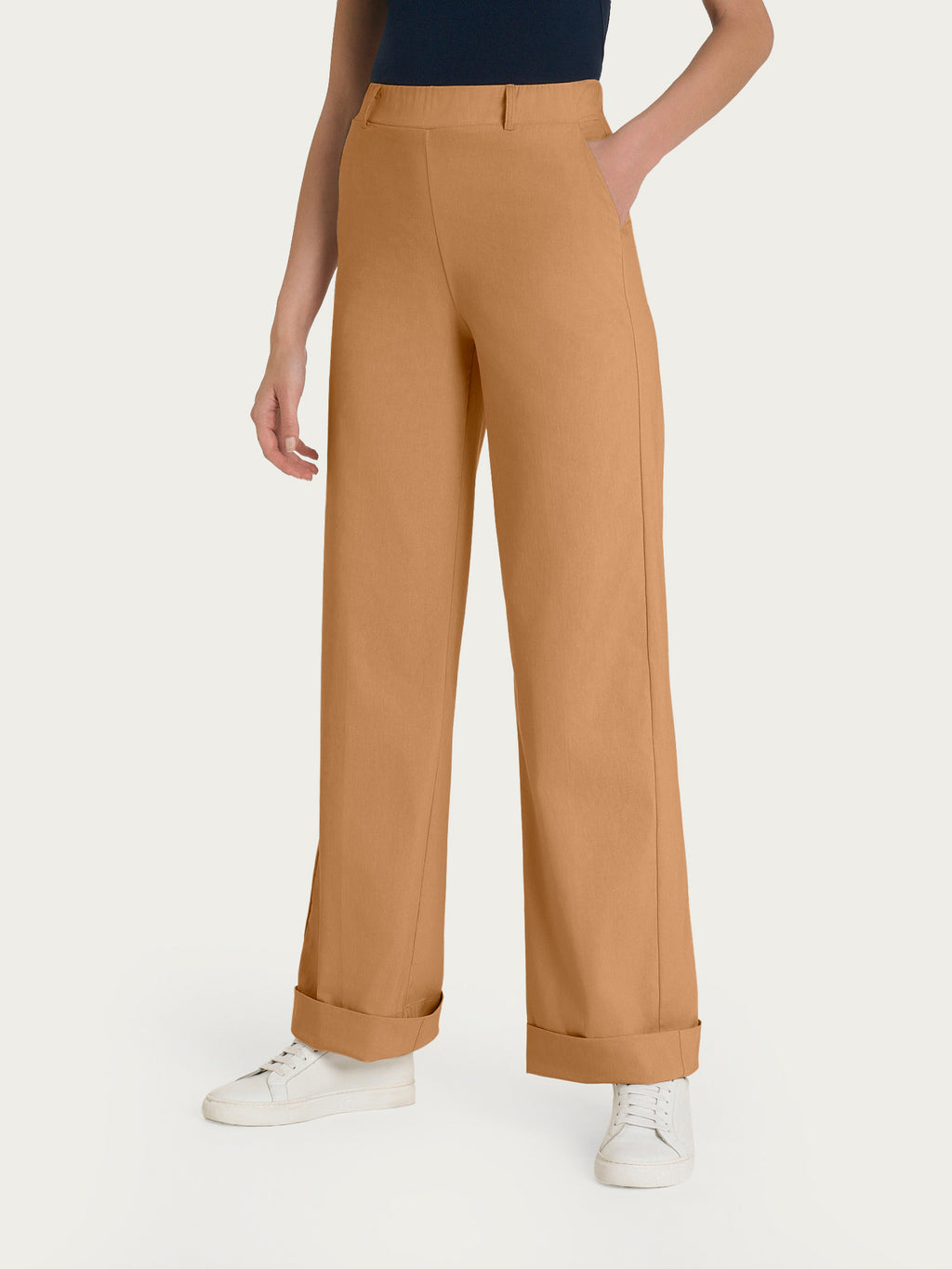 Ragno Super Fresh Wide Pants pantaloni biscotto gamba larga
