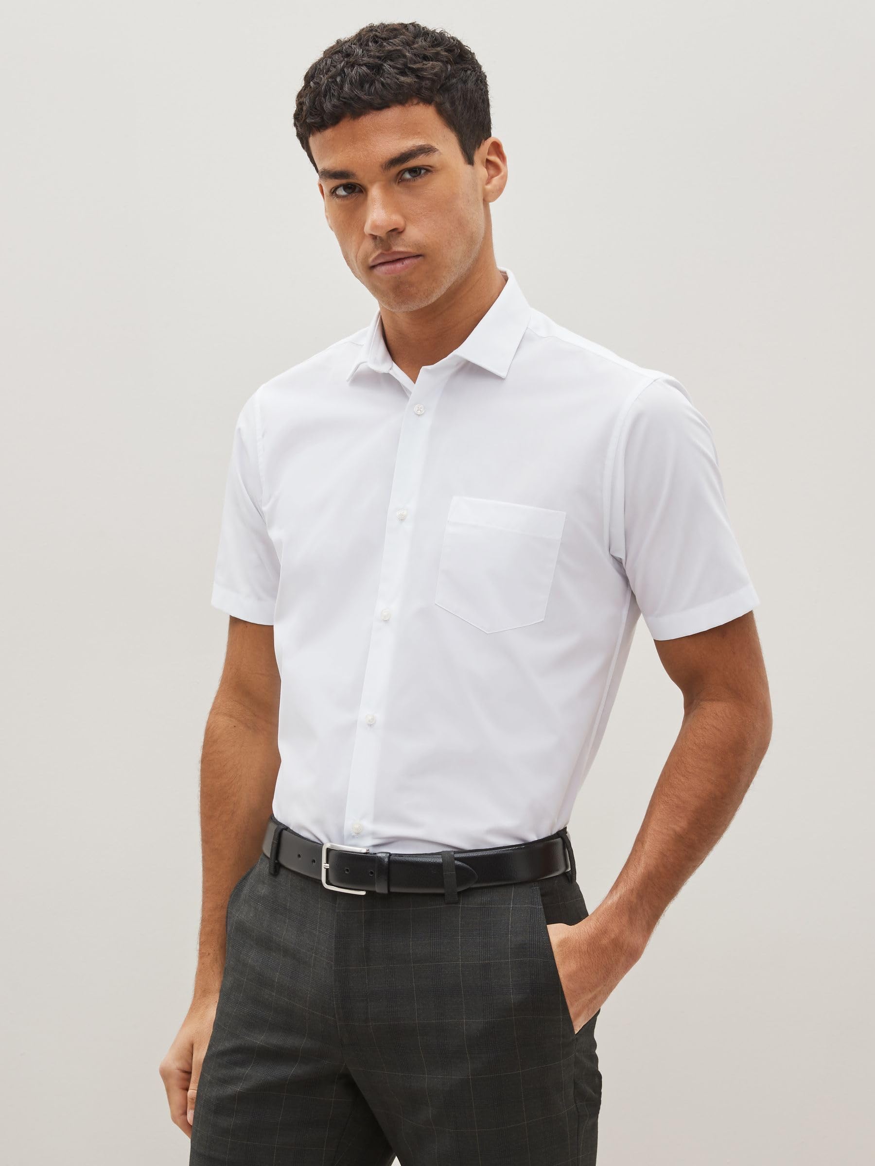 Next Easy-Care Elegante camicia uomo regular