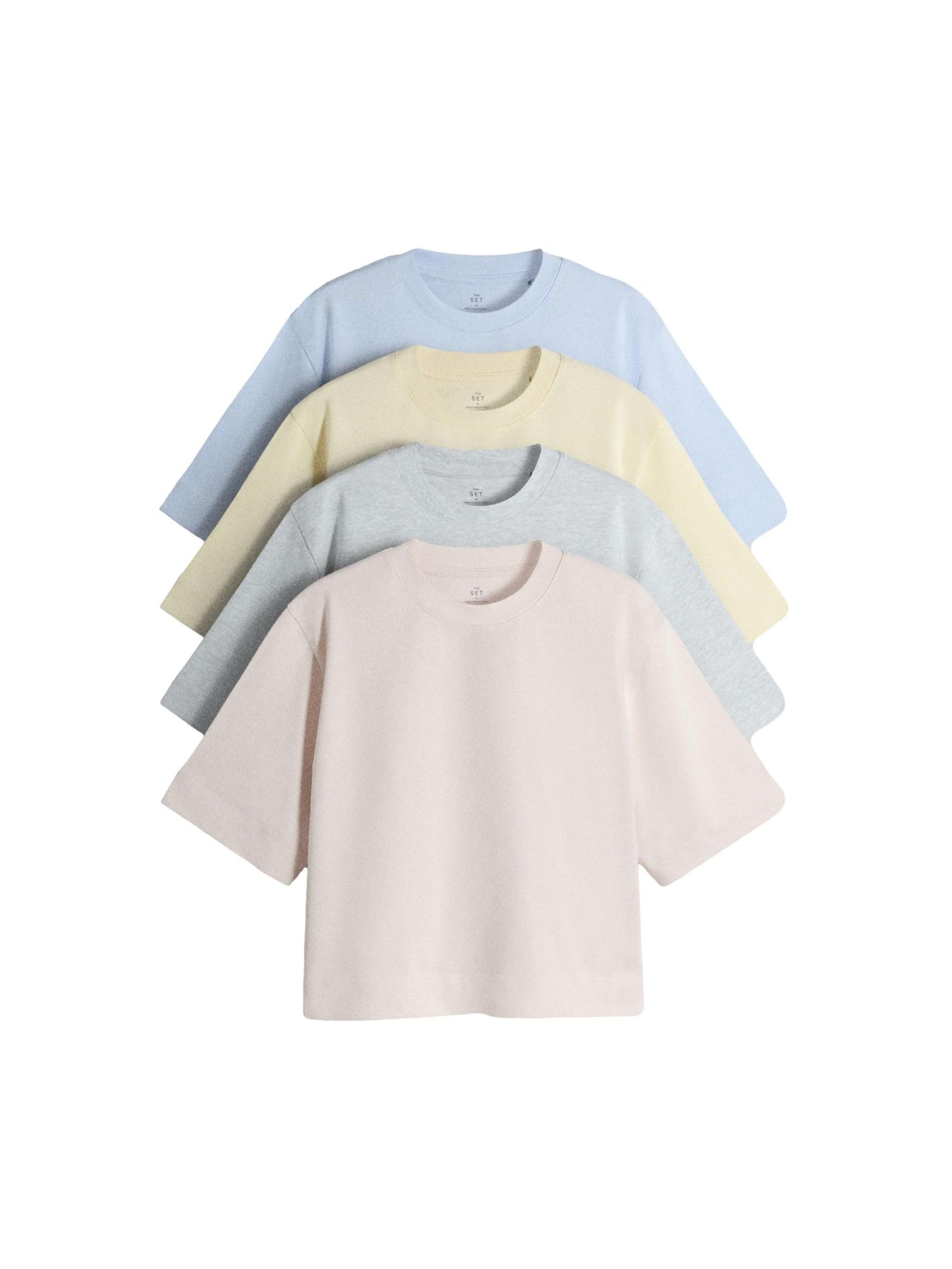 Geo Next The Set T-Shirt Tessuto Pesante Manica Corta 4 Pezzi