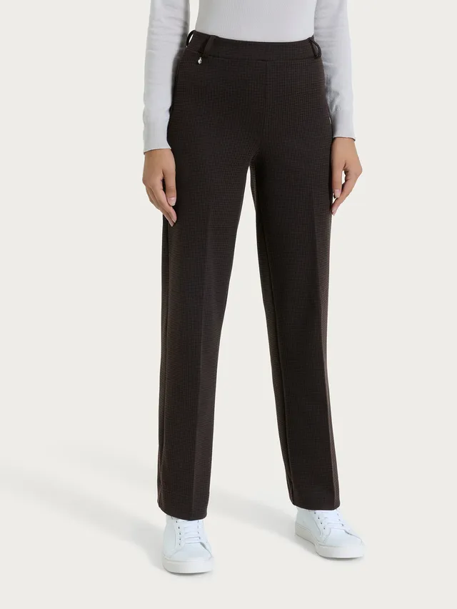 Ragno Compact pantalone ampio wide leg Chocolate Torte
