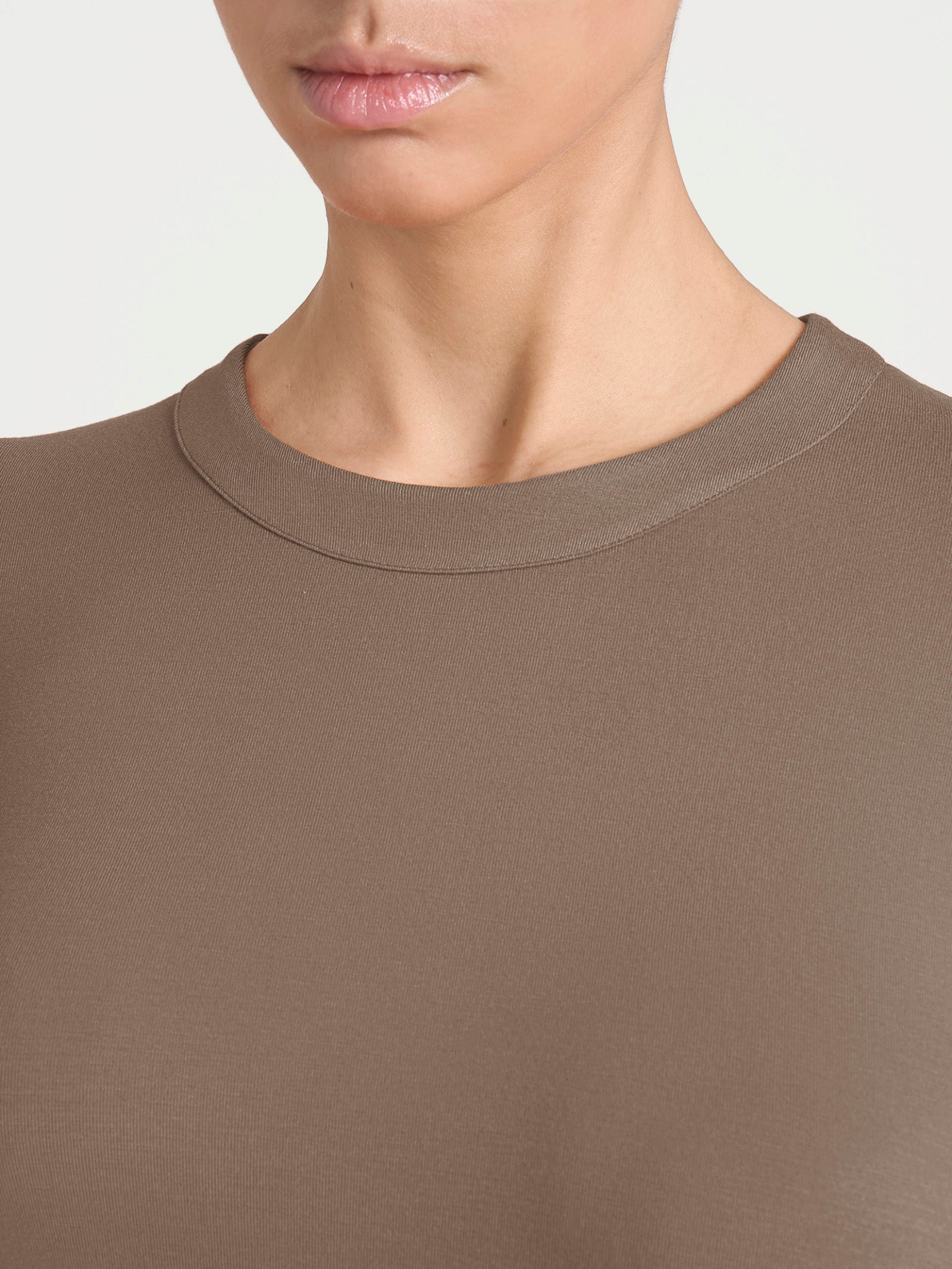 Ragno Pine Bark Maglietta Girocollo Marrone Eco Viscosa