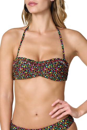 Goldenpoint Wonderland top bikini fascia floreale rouches