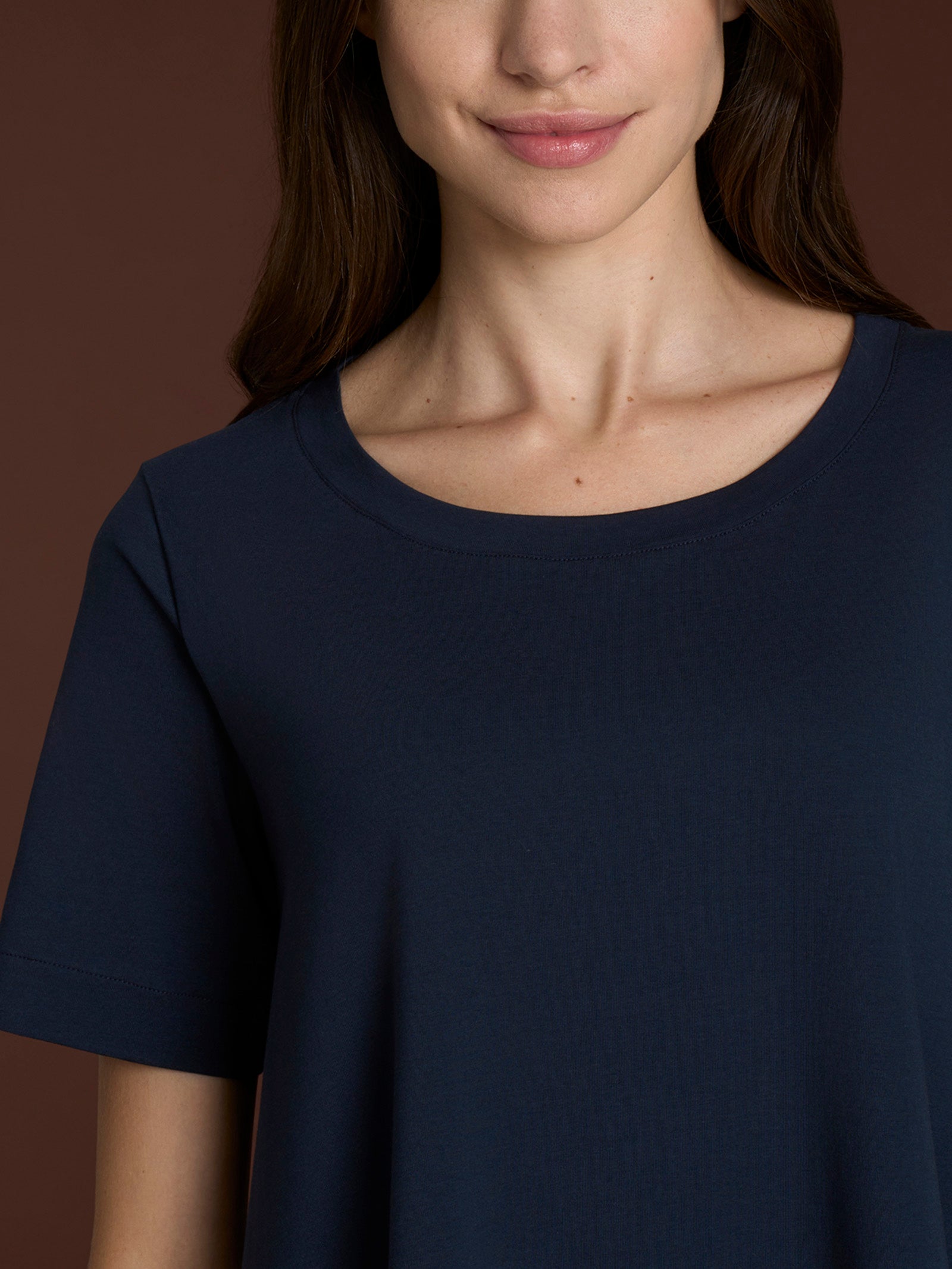 Ragno beYOUtiful Homewear Maglia Girocollo Cotone Bleu