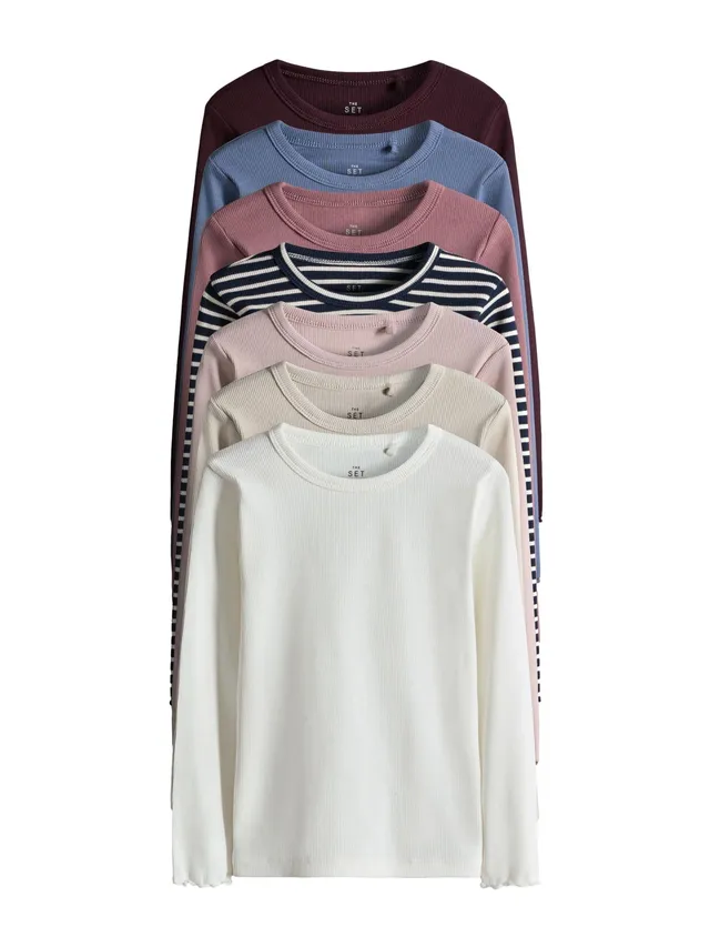 Next The Set maglia coste bambina 7 pezzi manica lunga