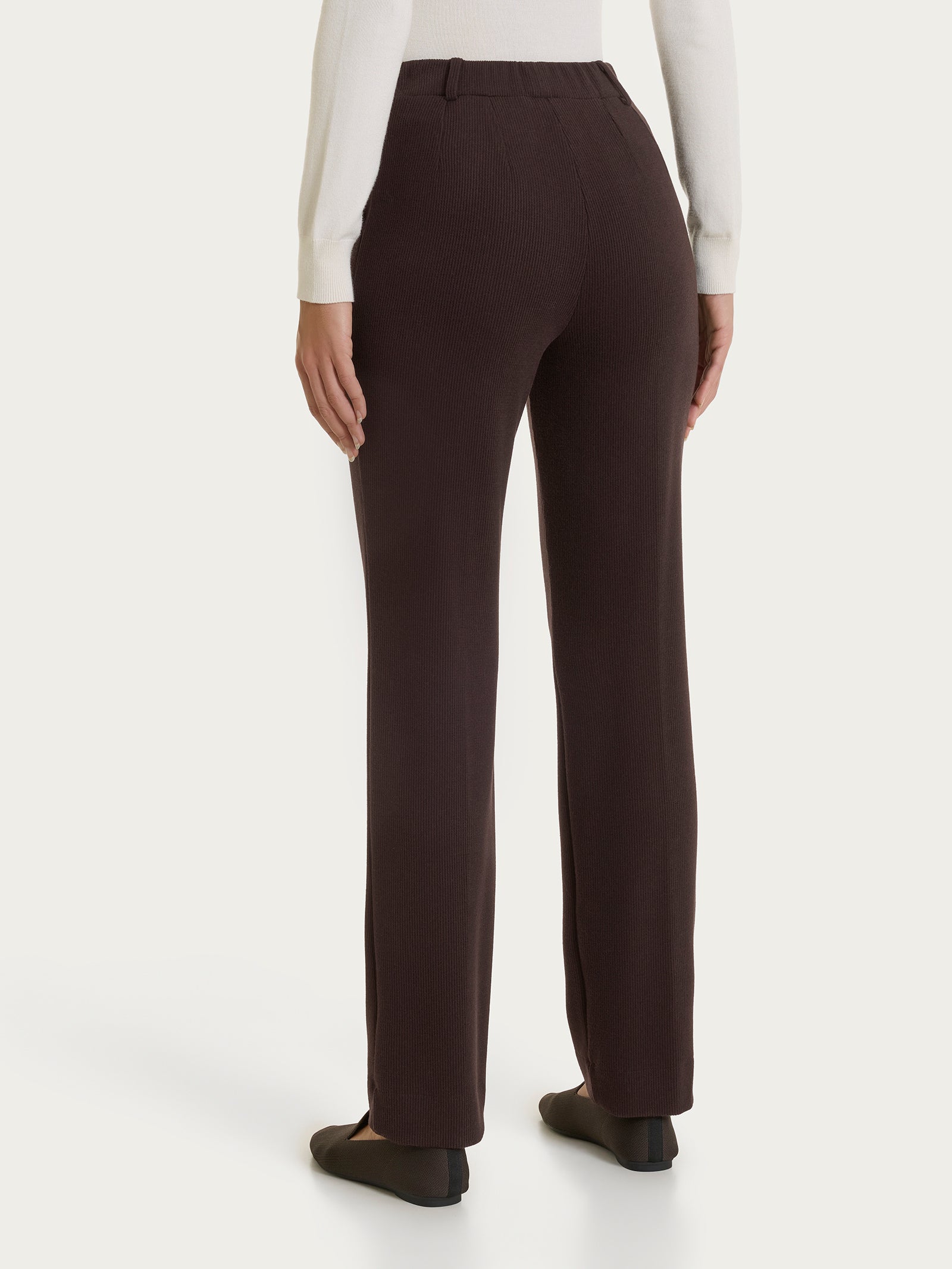 Ragno Compact Pantalone Dritto con Tasche Chocolate Torte velluto