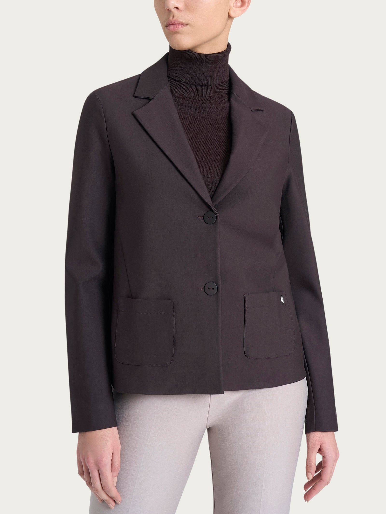 Ragno Compact Blazer Due Bottoni Chocolate Torte Regular
