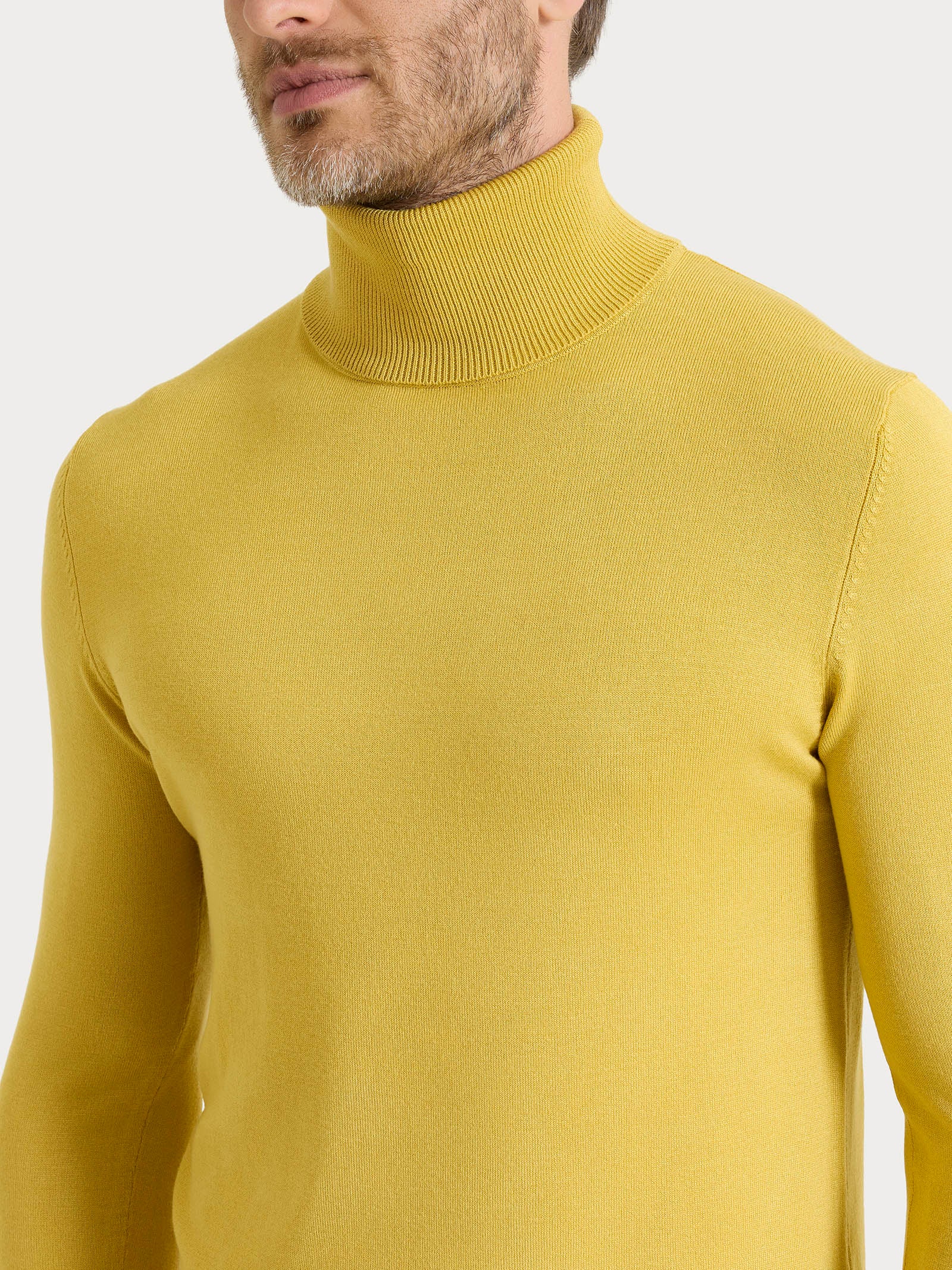 Ragno Four Seasons Dolcevita maglia uomo Oil Yellow
