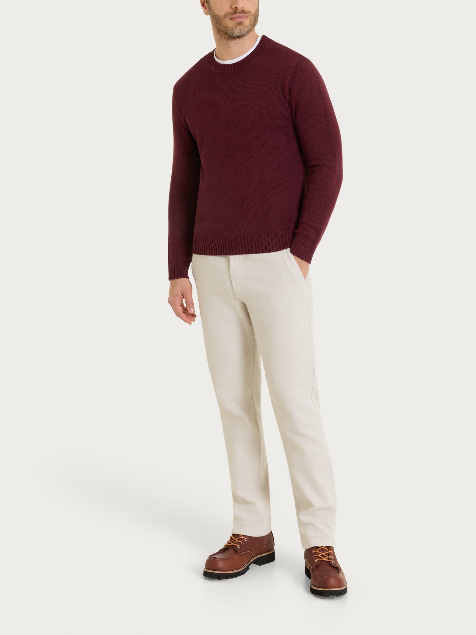 Ragno Winter Cotton pull girocollo puro cotone Fig Mel.