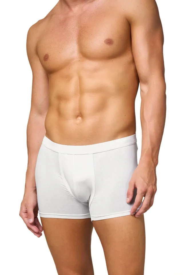Goldenpoint Boxer Regular Uomo Cotone Supima Bianco M