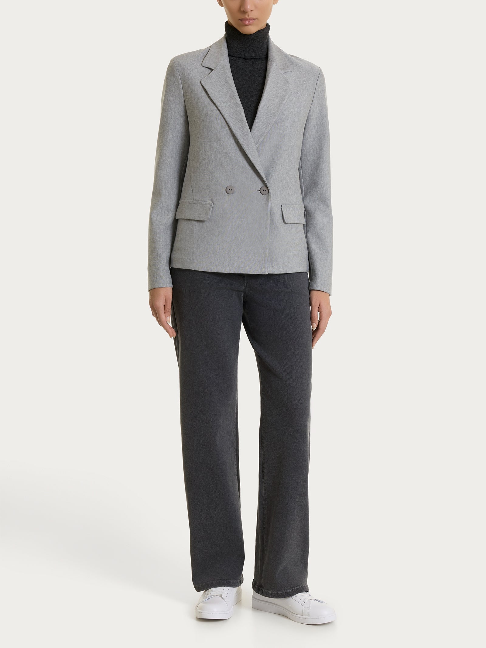 Ragno Compact blazer doppio petto Grigio Mel.