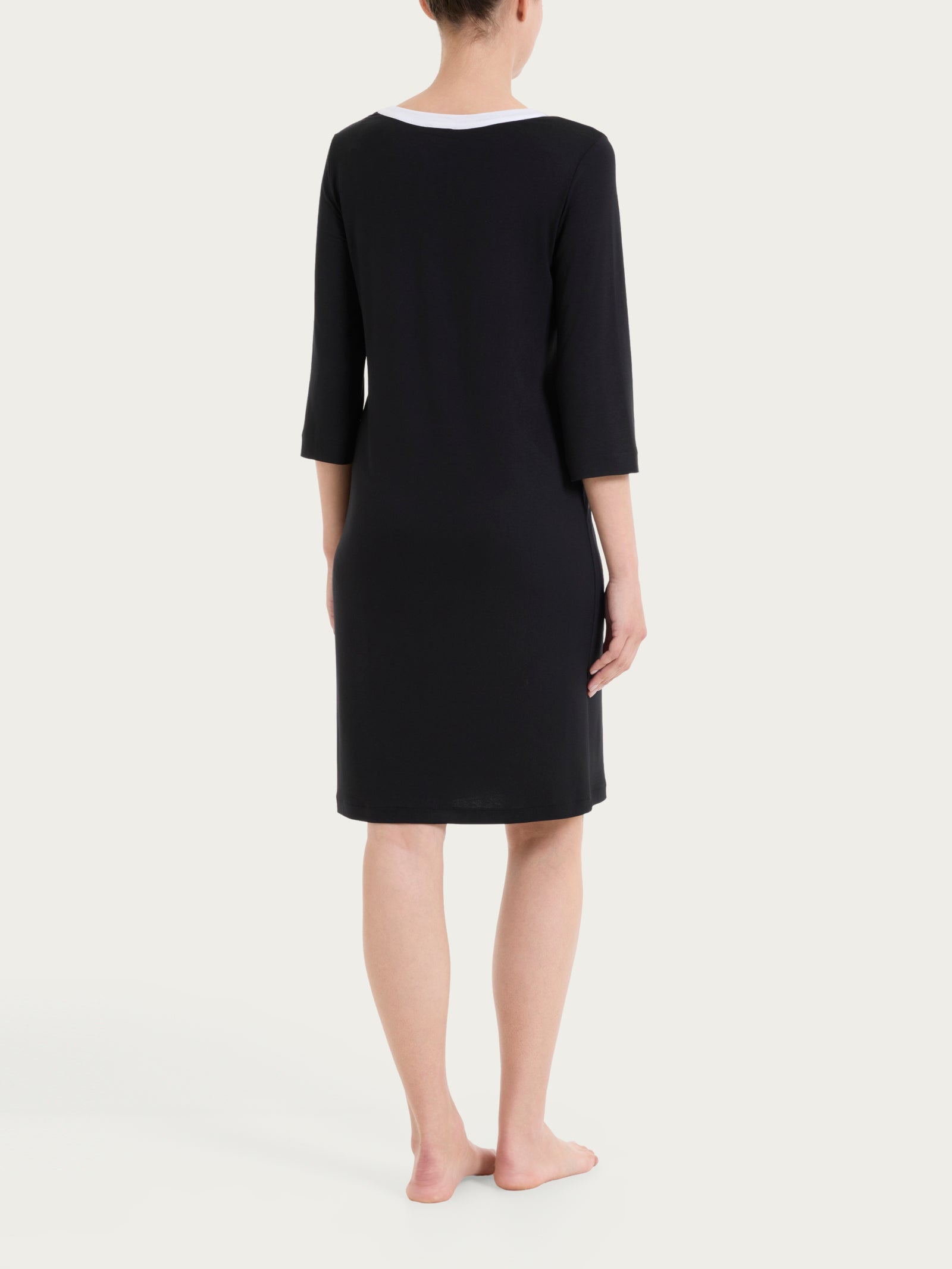 Ragno Viscosa Summer Abito donna nero viscosa elasticizzata