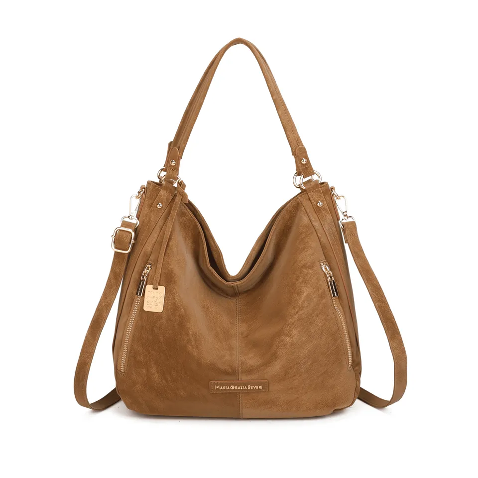 Maria Grazia Severi RZ257221 borsa hobo scamosciata capiente