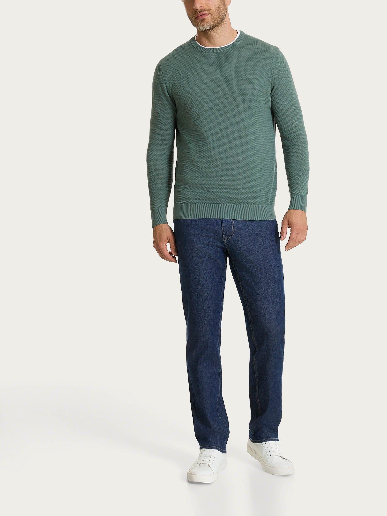 Ragno Satin Power Pantalone Chino Bleu Cotone Comfort Belt
