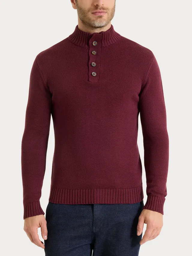 Ragno Winter Cotton Lupetto Zip Bottoni Maglia Fig Mel.