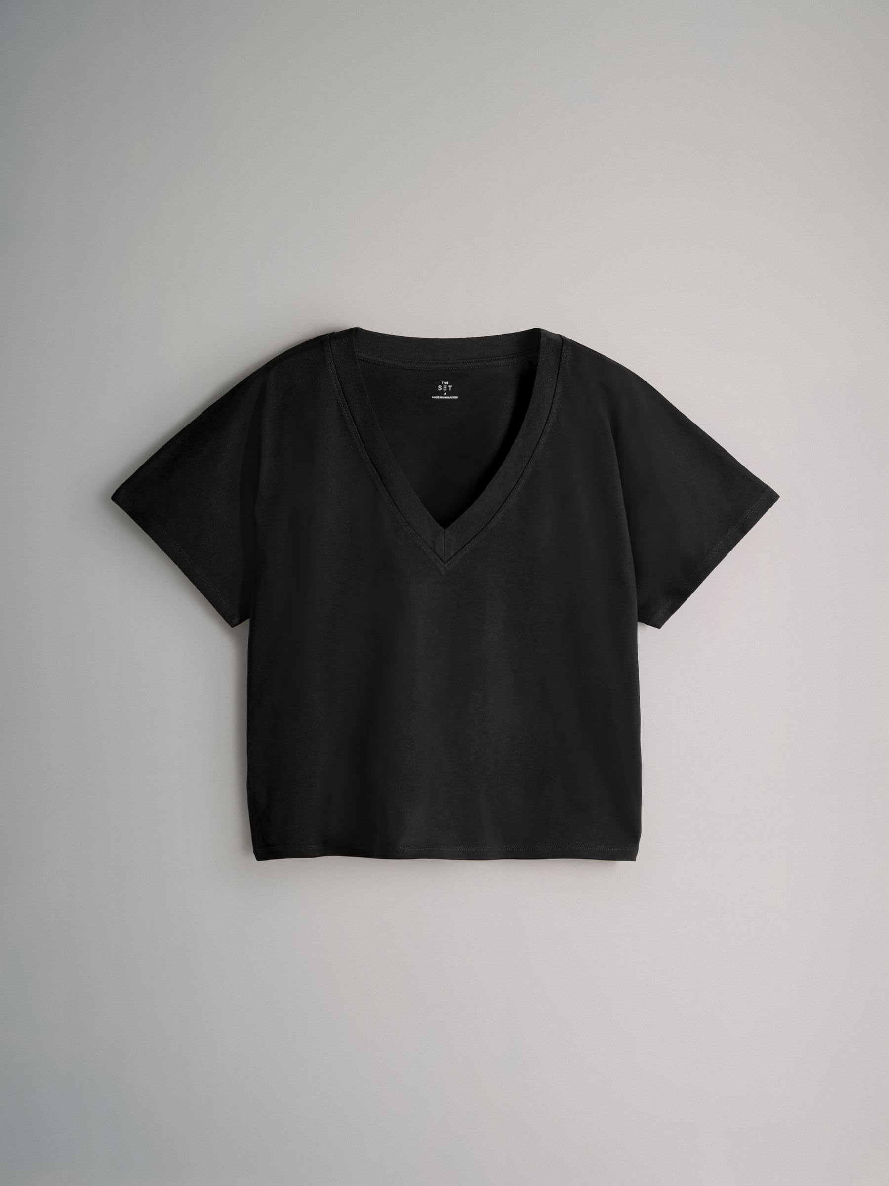 Geo Next THE SET T-Shirt Scollo V Donna 4 Pezzi Tessuto Pesante