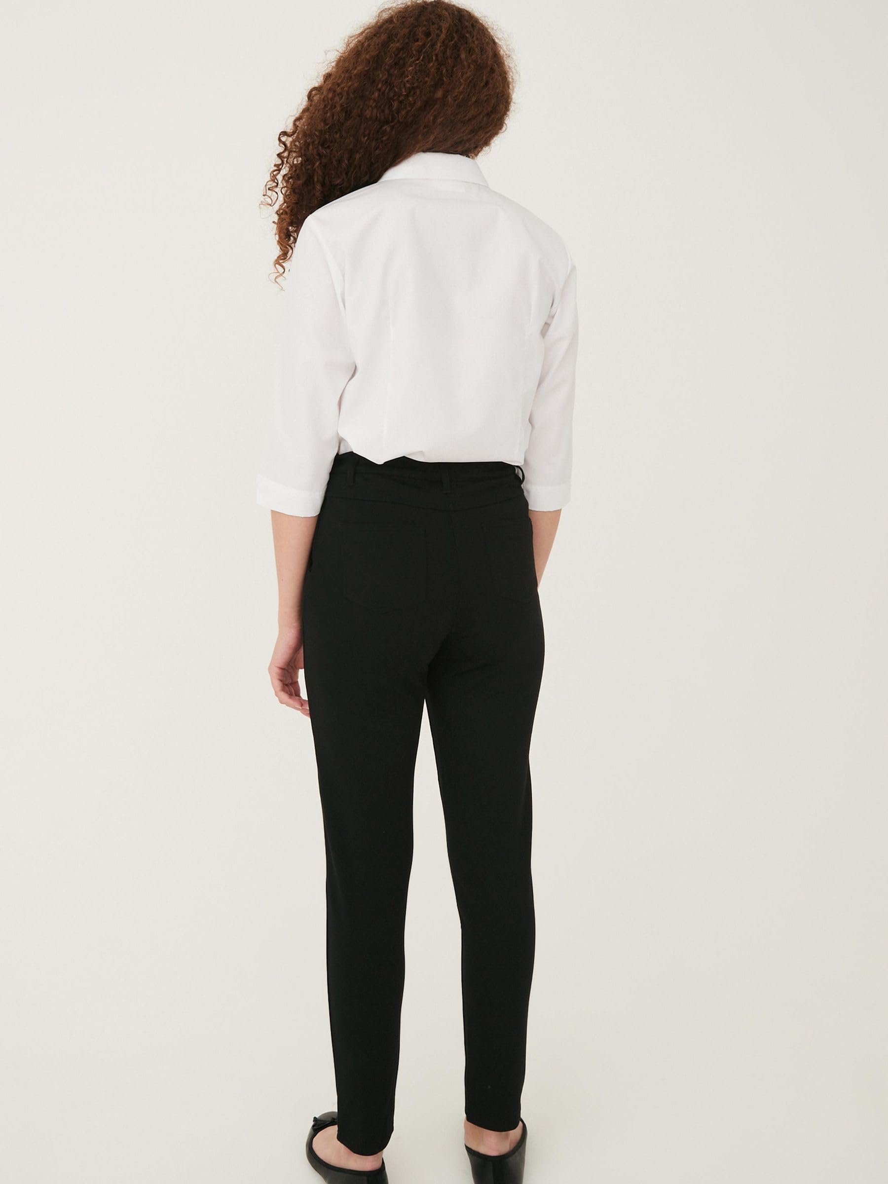 Next Senior pantaloni scuola bambina vita alta
