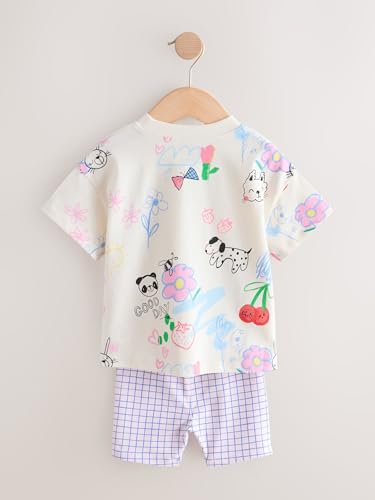 Next completo bambina maglietta e ciclisti 2 pezzi 104-110