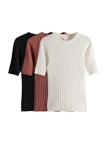 Next The Set top a coste maniche corte 3 pezzi vestibilità slim