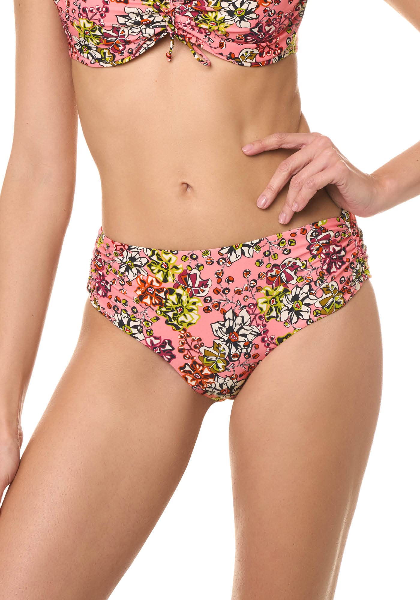 Goldenpoint slip bikini donna fianco alto arricciato