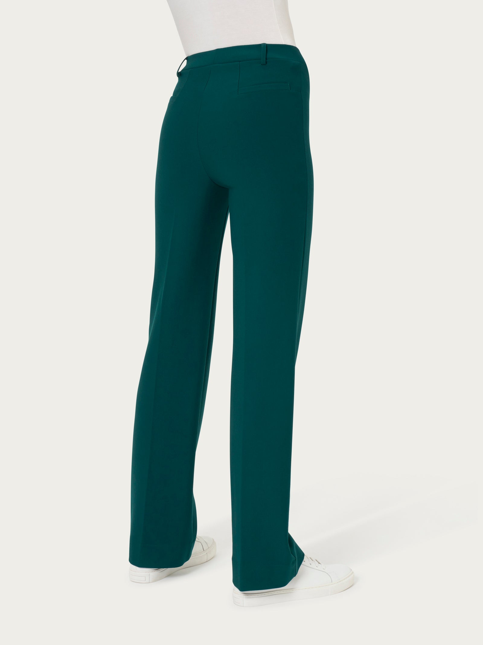 Ragno Compact The Wide Leg pantalone Rain Forest gamba ampia