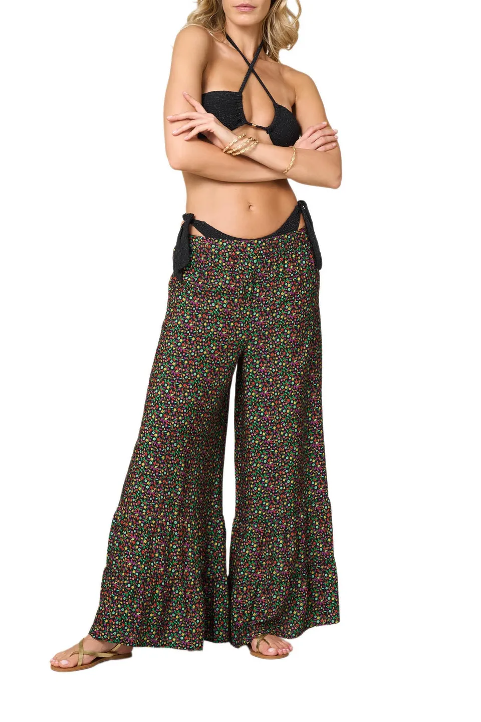 Goldenpoint Wonderland copricostume pantaloni lunghi floreale