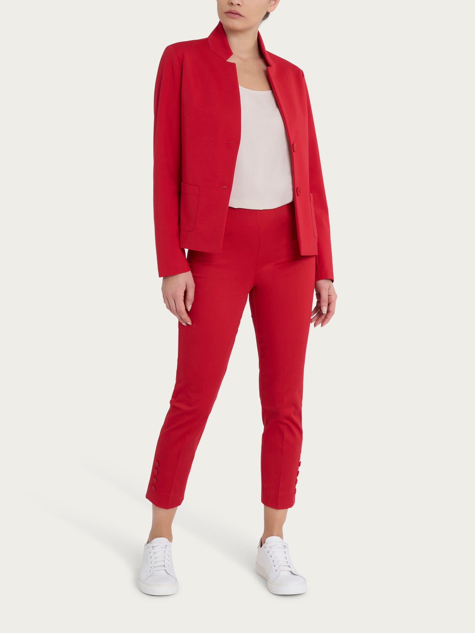 Ragno Compact Light Blazer corto Salsa misto cotone